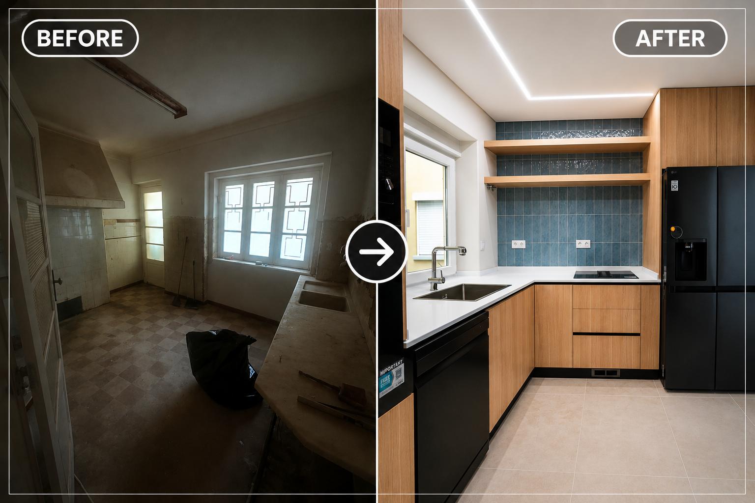 Kitchen renovated