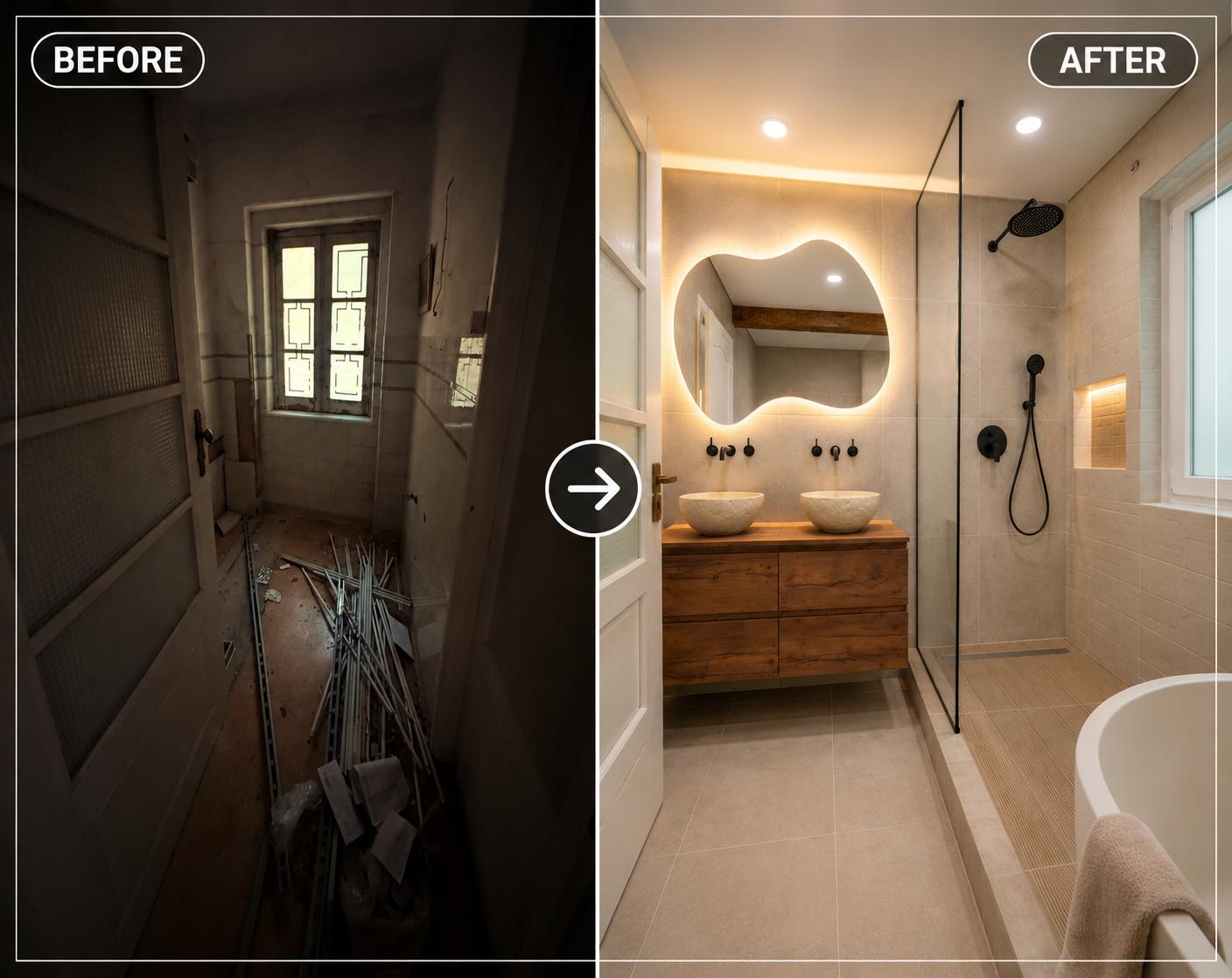 Bathroom renovated