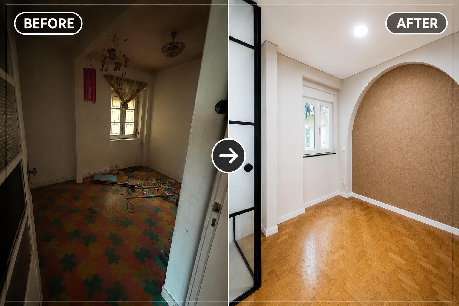 Bedroom renovated